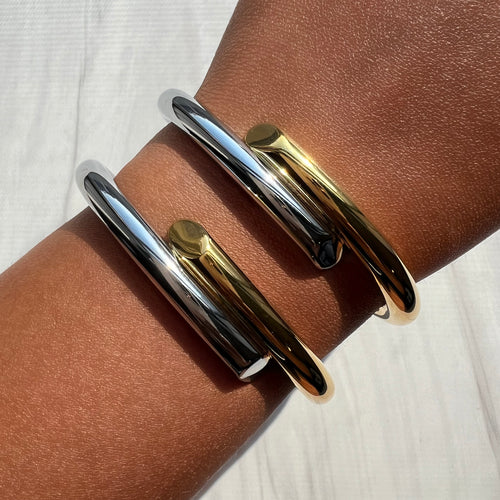 Brianna Two-Toned Cuff Bracelet